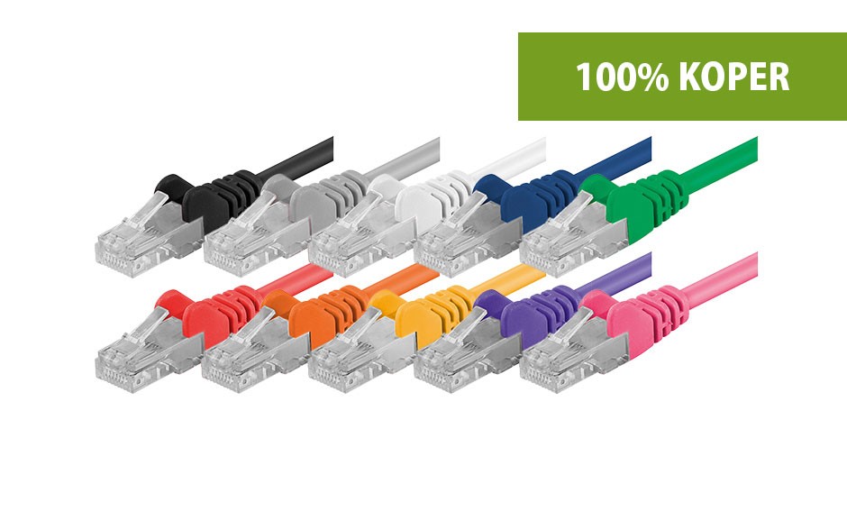 Cat6 patchkabels - 100% koper