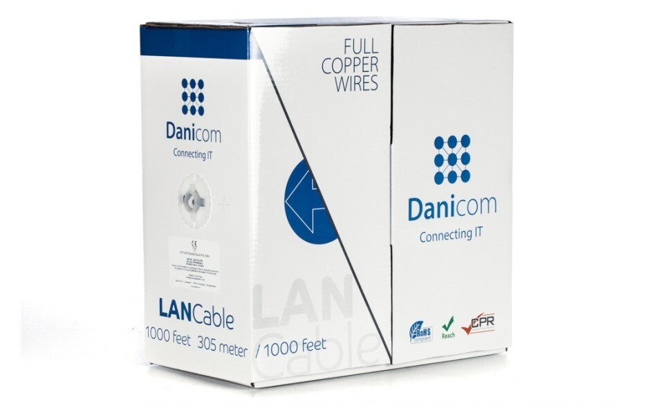 DANICOM CAT6A op rol - 100% koper