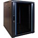 15U minikast met glazen voordeur 600x800x860mm