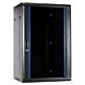 18U wandkast met glazen deur 600x450x900mm (BxDxH)