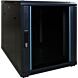 12U minikast met glazen voordeur 600x800x720mm (BxDxH)