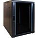 15U minikast met glazen voordeur 600x600x770mm