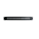 1U 19 inch verticaal ventilatiepaneel zwart