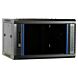 6U wandkast met glazen deur 600x450x368mm (BxDxH)