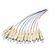 OM3 glasvezel pigtail gekleurde set SC - 12 stuks