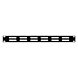 1U 19 inch ventilatiepaneel zwart
