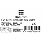 CAT5e UTP patchkabel 5m blauw - CCA