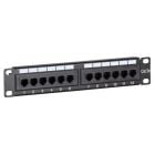 10 Inch CAT5e UTP patchpaneel - 12 poorts
