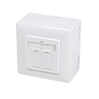 CAT5e UTP / STP opbouwdoos, wit