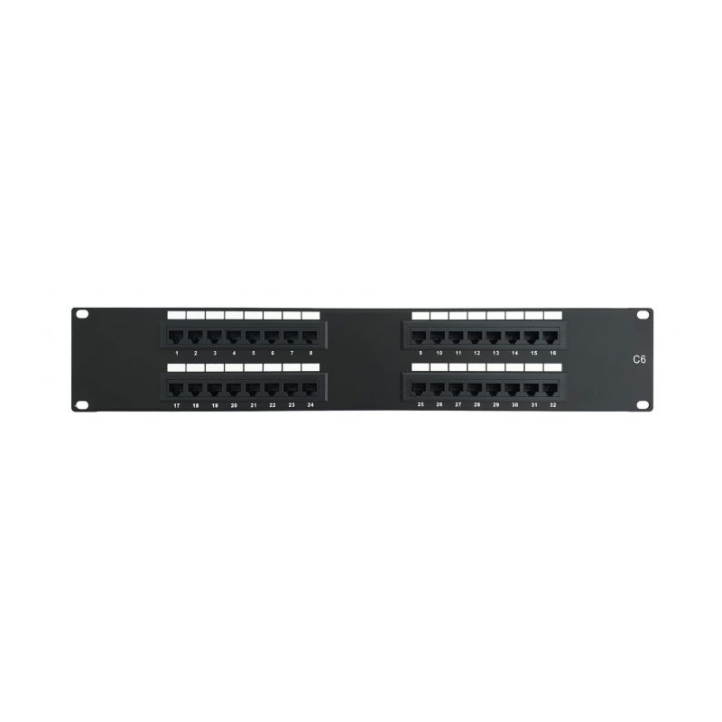 CAT6 UTP 32 poorts patchpaneel - 2U