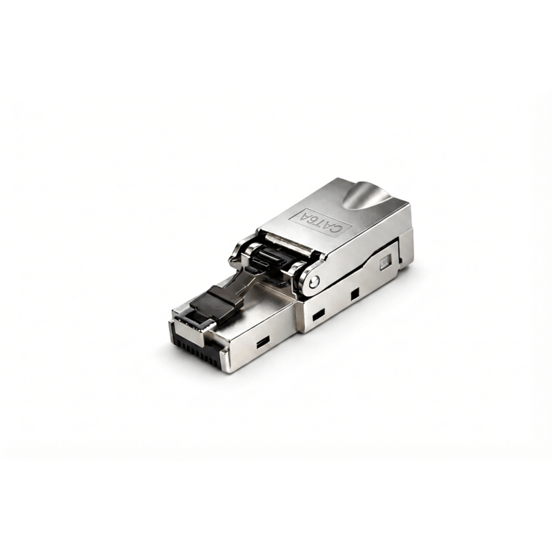 DANICOM S/FTP CAT6A Toolless RJ45 Connector - voor stugge kern