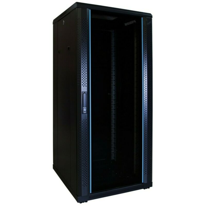 27U serverkast met glazen voordeur 600x600x1400mm