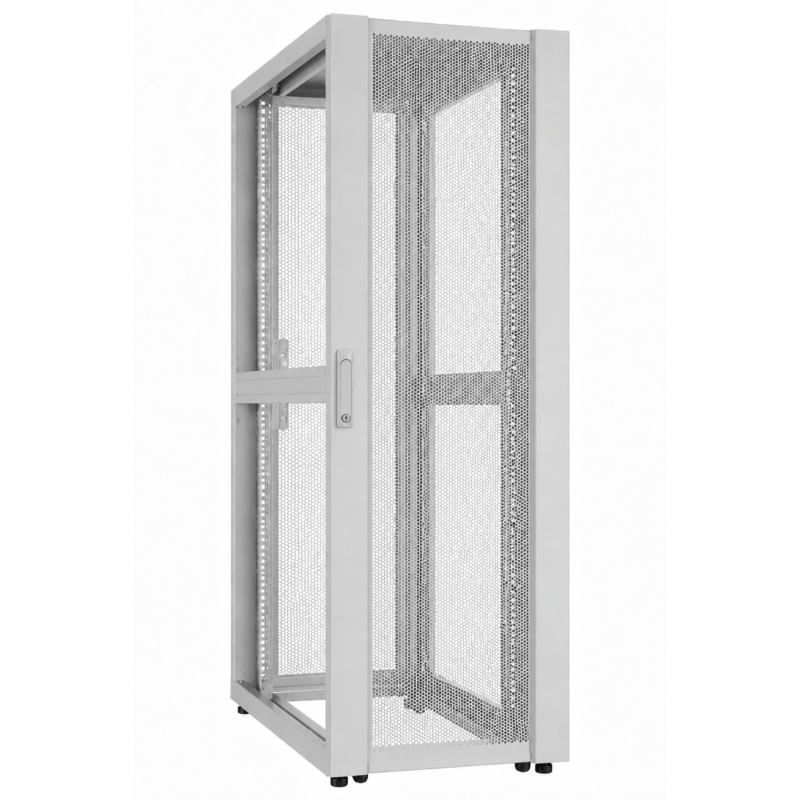 42U Datacenter serverkast met geperforeerde deur 800x1000x2000mm (BxDxH) Grijs