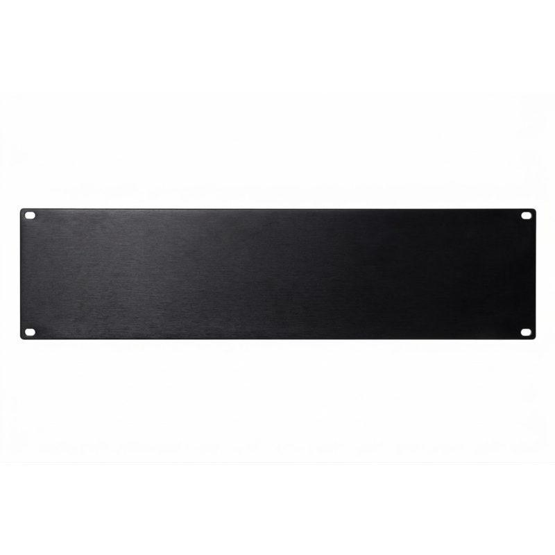 3U 19 inch afdekpaneel zwart