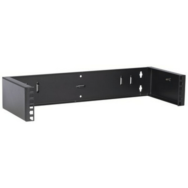 2U wall mount bracket, zonder scharnieren, 180mm diep