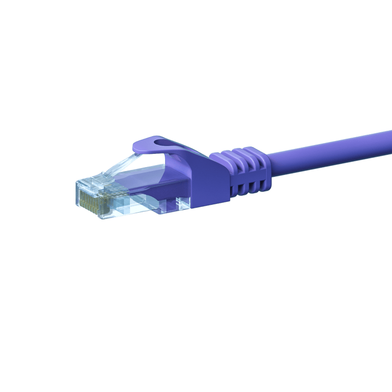 UTP CAT5e patchkabel 15m paars - 100% koper