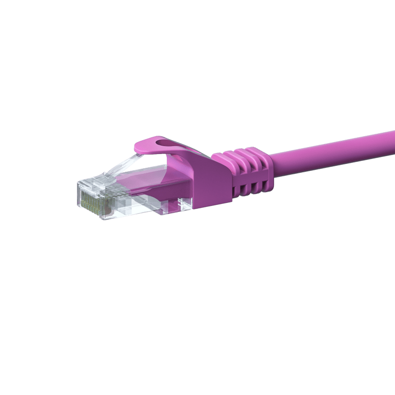 UTP CAT5e patchkabel 7,5m roze - 100% koper