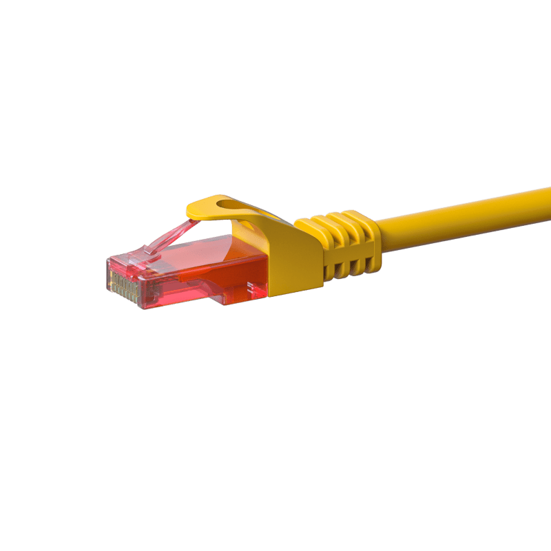 UTP CAT6 patchkabel 1,50m geel - 100% koper