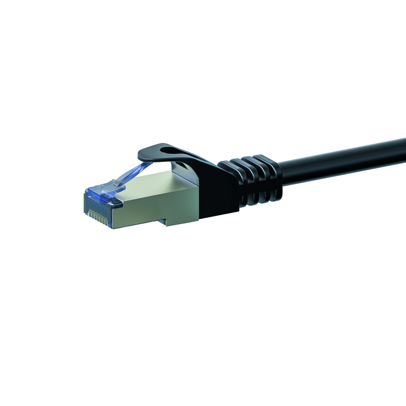 CAT6a S/FTP (PIMF) patchkabel 50m zwart
