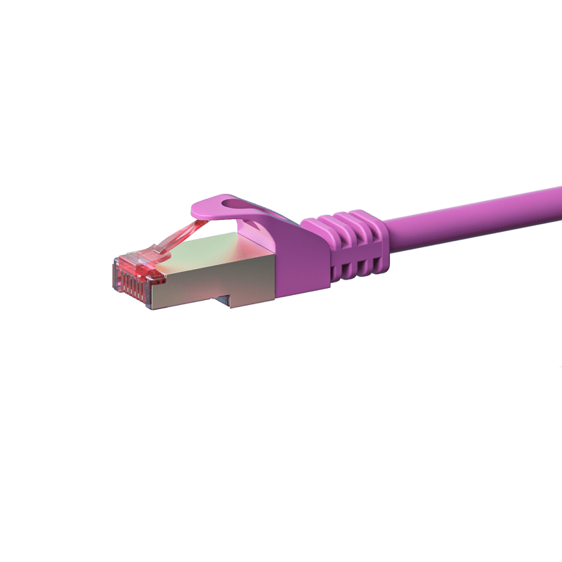 CAT6 S/FTP (PIMF) patchkabel 0,25m roze