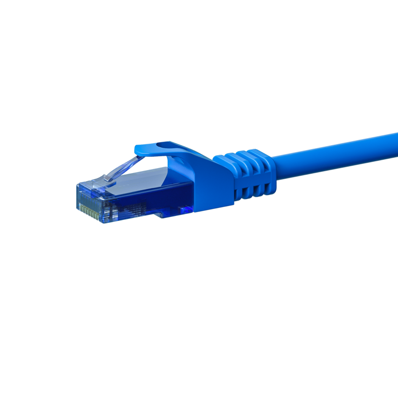 UTP CAT6a patchkabel 15m blauw - 100% koper