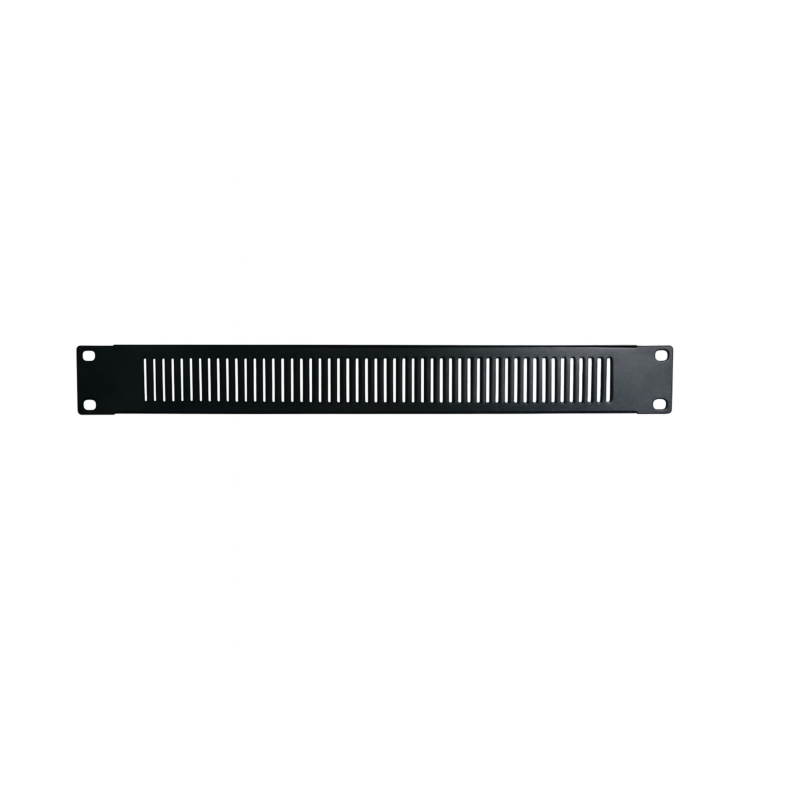 1U 19 inch verticaal ventilatiepaneel zwart
