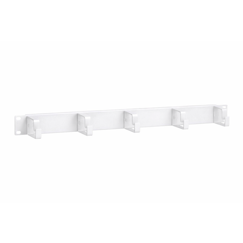 19 inch kabelhouder metaal 1U - wit