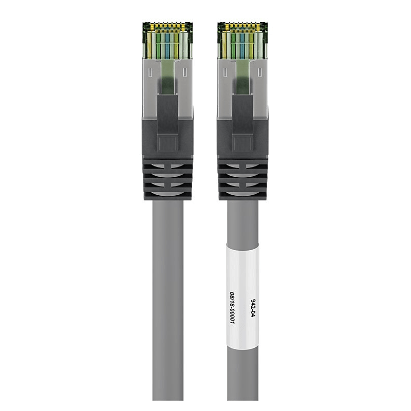 Cat8 S/FTP (PIMF) patchkabel 2m grijs