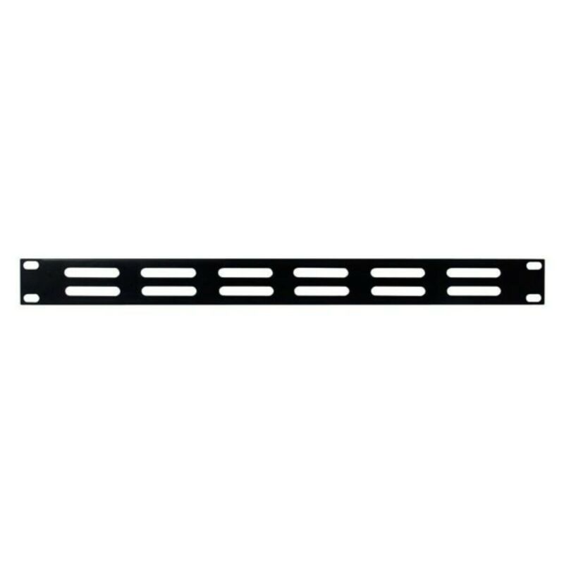 1U 19 inch ventilatiepaneel zwart
