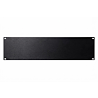 3U 19 inch afdekpaneel zwart