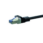 CAT6a S/FTP (PIMF) patchkabel 0,50m zwart