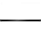0,5U 19 inch afdekpaneel zwart