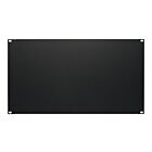6U 19 inch afdekpaneel zwart