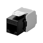 CAT6a UTP Keystone Connector - Toolless - Zwart