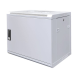 9U witte wandkast met metalen voordeur 600x450x500mm