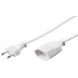 Stroomkabel verloop europlug 5m wit