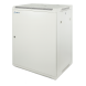 9U witte wandkast met metalen deur 600x600x500mm (BxDxH)