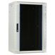 18U witte wandkast met glazen deur 600x450x900mm (BxDxH)