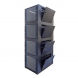 42U compartiment serverkast met glazen voordeur - 4x9U - 800x800x2000mm