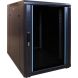 15U minikast met glazen voordeur 600x600x770mm