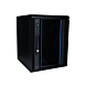 10 inch 9U serverkast met glazen deur 370x450x486mm (BxDxH)