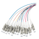 OS2 glasvezel pigtail gekleurde set LC - 12 stuks