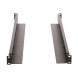 Set uitschuifbare L-Profielen voor 800-1200mm diepe kasten 