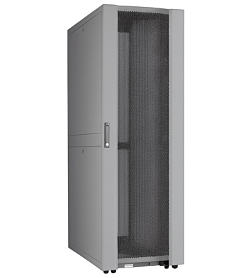 42U Datacenter serverkast met geperforeerde deur 800x1000x2000mm (BxDxH) Grijs