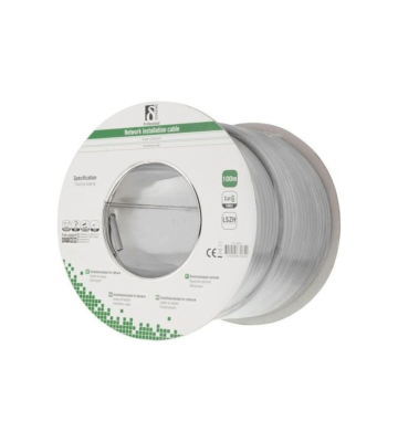 Alfaco Cat6 F/UTP 100m installatiekabel 600MHz op rol stug 100% koper LSZH (Eca)