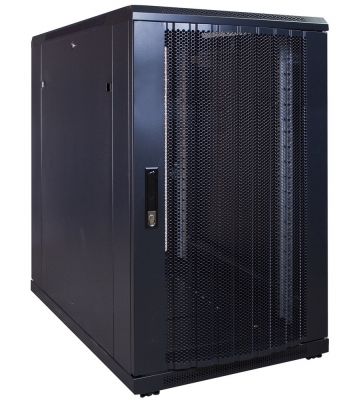 18U serverkast met geperforeerde voordeur 600x1000x1000mm