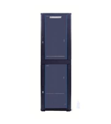 42U compartiment serverkast met glazen voordeur - 2x20U - 600x600x2000mm