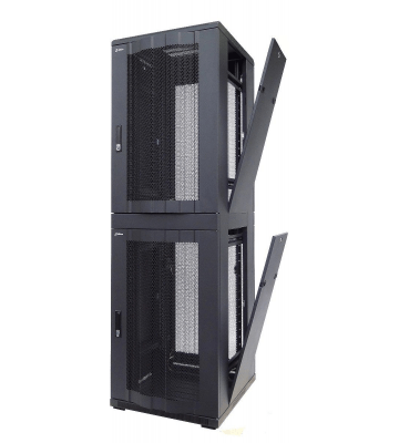 42U compartiment serverkast met geperforeerde deur - 2x20U - 600x600x2000mm