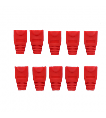 Tule rood RJ45 set van 10