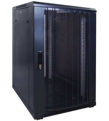 18U serverkast met geperforeerde voordeur 600x800x1000mm